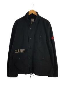 X-LARGE◆MILITARY RIPSTOP JACKET/ミリタリージャケット/XL/コットン/BLK/101221021008