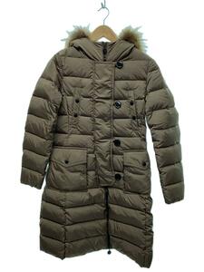 MONCLER*GENEVRIER/jeno yellowtail e/ long down jacket /0/BRW/122-093-49917-25