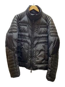 MONCLER◆DIMITRI/レザー切替/ダウンジャケット/2/ナイロン/BLK/41305-85-54155