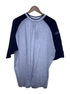 X-LARGE◆THERMAL RAGLAN TEE/Tシャツ/L/コットン/GRY/無地/101232011058