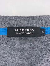 BURBERRY BLACK LABEL◆カーディガン(薄手)/3/ウール/GRY/無地_画像3