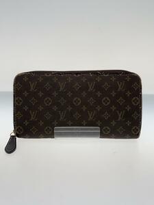 LOUIS VUITTON◆ジッピー・ウォレット_モノグラム・イディール_BLK/キャンバス/BLK/レディース