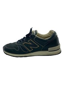 NEW BALANCE◆M670/ネイビー/US9.5/NVY/レザー