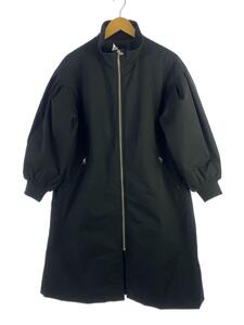 Spick&Span* coat /36/ polyester /BLK/22-020-200-7090-4-0/ cotton inside sleeve volume coat 