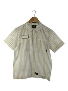 WTAPS◆半袖シャツ/M/コットン/WHT/ボーダー/121ltdt-shm01s