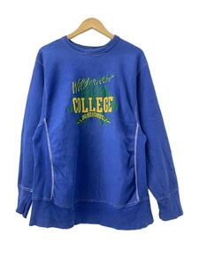 Champion◆スウェット/XL/コットン/BLU/80s/後染め/COLLGE