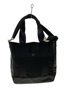 PORTER◆HEAT/2WAY TOTE BAG/トートバッグ/PVC/BLK/703-07965