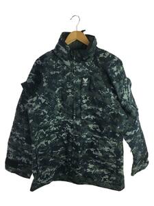 US.NAVY◆00s/WORKING PARKA/ミリタリージャケット/S/NVY/カモフラ/8415-01-539-9591