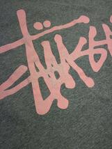 STUSSY◆Tシャツ/M/コットン/GRY_画像6