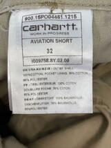 Carhartt◆ショートパンツ/32/コットン/BEG/AVIATION SHORT_画像5