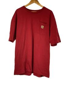 Carhartt◆Tシャツ/-/コットン/RED/無地/サイズ2XL