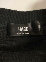 HARE◆スウェット/S/コットン/BLK/HA020529SZ_画像3