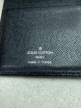 LOUIS VUITTON◆ポルト・バルール・カルト・クレディ_タイガ_BLK/レザー/BLK/無地/メンズ/M30392_画像3