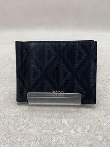 Christian Dior◆CD Diamond/マネークリップ付きウォレット/NVY/メンズ/2ESBH069DCO_H43E