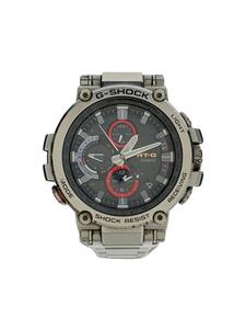 CASIO◆ソーラー腕時計・G-SHOCK/アナログ/ステンレス/シルバー/SLV/SS