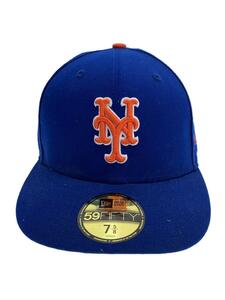 NEW ERA◆59FIFTY/NY METS/キャップ/7 3/4/ポリエステル/BLU/メンズ