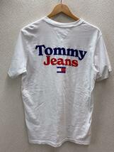 TOMMY JEANS◆Tシャツ/L/コットン/WHT/無地/DM0DM13293_画像2