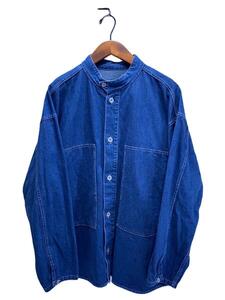 TENDERLOIN◆テンダーロイン/DENIM SHT WASH/長袖シャツ/XL/コットン/インディゴ