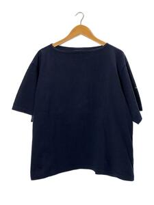 OUTIL◆TRICOT AAST SHORT/ボートネック/Tシャツ/0/コットン/ネイビー