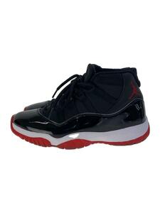 NIKE◆AIR JORDAN 11 RETRO/エアジョーダン11レトロ/ブラック/378037-061/25.5cm/B