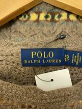 POLO RALPH LAUREN◆セーター(薄手)/XS/ウール/BRW/総柄_画像3