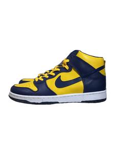 NIKE◆DUNK HIGH LE/ハイカットスニーカー/27.5cm/YLW/630335-471/ソール加水分解始