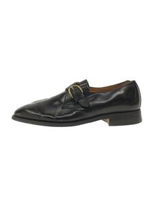 Loake◆シングルモンクストラップ/ドレスシューズ/UK7.5/BLK/レザー