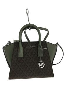 MICHAEL KORS◆ハンドバッグ/PVC/KHK/モノグラム/35F1S4VM2B