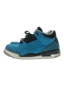 NIKE◆AIR JORDAN 3 RETRO/エアジョーダンレトロ/ブルー/136064-406/29cm/BLU