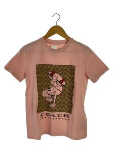 COACH◆Tシャツ/-/コットン/PNK/3232/DISNEY/ミッキー