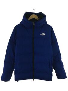 THE NORTH FACE◆BELAYER PARKA_ビレイヤーパーカー/-/ナイロン/BLU/無地