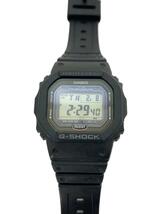 CASIO◆ソーラー腕時計_G-SHOCK/デジタル/ラバー/BLK/BLK/SS_画像1