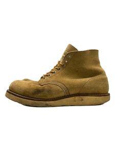 RED WING◆レースアップブーツ・6インチプレーントゥ/US7.5/CML/スウェード