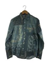 Denim & Supply Ralph Lauren◆タグ付/長袖シャツ/XS/コットン/IDG/無地/788514451001_画像1