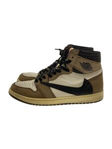 NIKE◆AIR JORDAN 1 HIGH OG TS SP/エアジョーダン1ハイ/ホワイト/CD4487-100/28.5