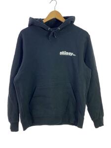 STUSSY◆パーカー/S/コットン/BLK/プリント