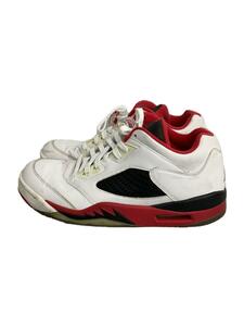 NIKE◆AIR JORDAN 5 RETRO LOW/エアジョーダンレトロロー/ホワイト/819171-101/27cm/W