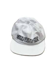 Supreme◆キャップ/-/WHT/無地/メンズ/21AW/SHATTERED LOGO 5 PANEL CAP