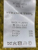 STRANGE TRIP◆カーディガン(薄手)/L/アクリル/YLW/無地/ST2002-K02J_画像4