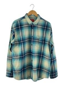 Supreme◆Shadow Plaid Flannel Shirt/ネルシャツ/L/コットン