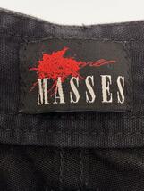 MASSES◆FATFATIGUE PANTS/ボトム/S/コットン/ブラック_画像4