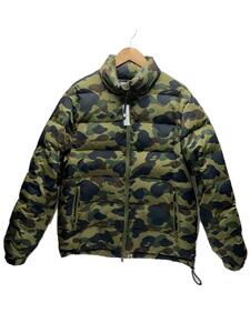 A BATHING APE◆ダウンジャケット/L/ナイロン/マルチカラー/カモフラ/001GDI201002H