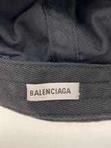 BALENCIAGA◆キャップ/S/コットン/BLK/メンズ/15266-231013-0065_画像5