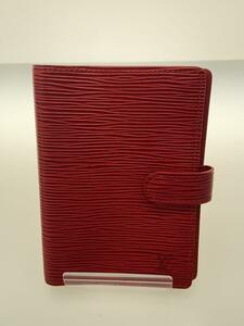 LOUIS VUITTON◆アジェンダPM_エピ_RED/レザー/RED/レディース