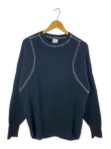 soduk◆20AW/thermal knit pullover/セーター(薄手)/コットン/BLK/0420030501