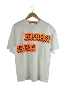 STUDIO SEVEN◆Tシャツ/M/コットン/WHT/プリント/70864210
