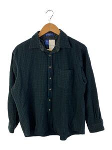 PENDLETON◆長袖シャツ/XL/ウール/GRN/チェック