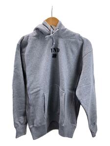 UNDEFEATED◆21AW/ICON PULLOVER HOOD/パーカー/M/コットン/GRY/217078009007