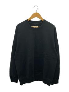 REIGNING CHAMP◆MIDWEIGHT TERRY RELAXED CREWNECK/スウェット/L/コットン/BLK/RC-3718