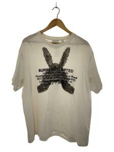 BURBERRY◆RABBIT LOGO Tシャツ/XL/コットン/ホワイト/8049565